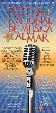 Afiche Festival de Música Fiestas del Mar 