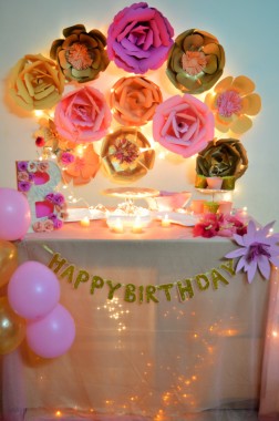 Flower theme decor done for a 2 year old girl. for more details and pictures ; visit: https://www.facebook.com/In-Event-Ation-438917566312138/