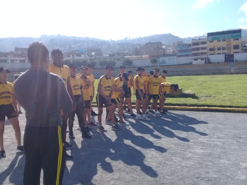 Trabajo en pista de 400 metros 