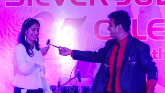 Magician Tarun bending spoons with his mind
