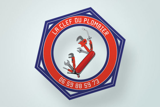 Conception d'un logo pour la clef du plombier
