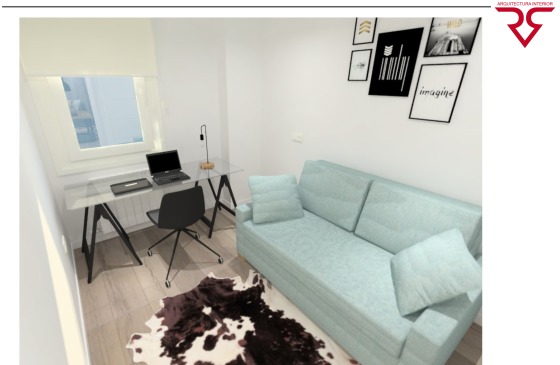 Proyecto de reforma integral e interiorismo para piso en Ramón y Cajal a Coruña