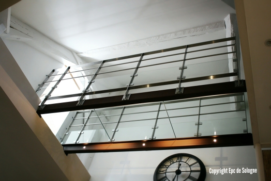 Passerelle INOX et VERRE