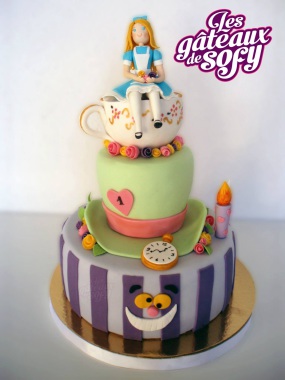 Gâteau Alice au pays de merveilles
