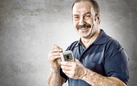 Motiv "Servicetechniker" für Imagebroschüre