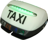 Nouveau lumineux des taxis informant si le taxi est libre ou occupé
