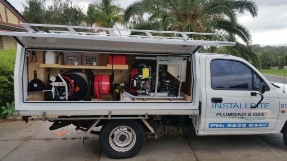 Drain cleaning machine with CCTV camera