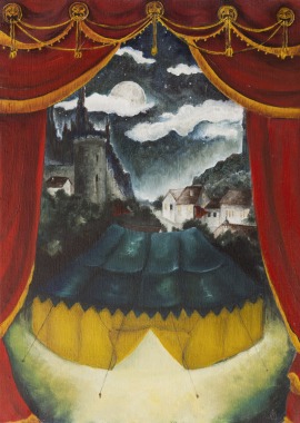 LE CHÂPITEAU DE FRÊNE-EN-CIEL, Huile sur toile, 42×60, 2017