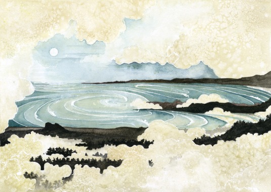 MEMOIRE DE MER, Aquarelle, 21×30, 2018