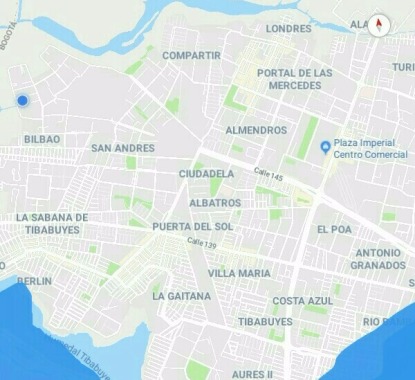 Zona de cobertura en suba para paseos