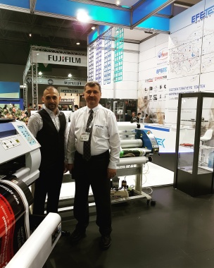 Efetek Yönetim Kurulu Başkanı Sayın Faik Boyacı ile 2017 Fespa Eurasia Fuarı.