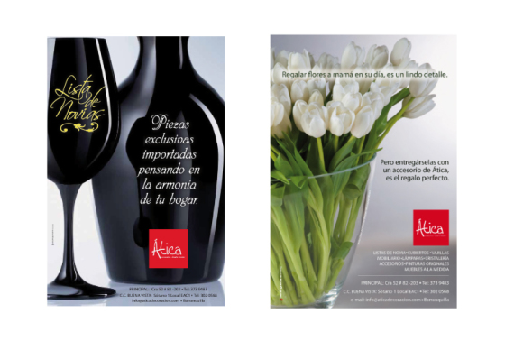 Flyers Atica Tienda de Decoración