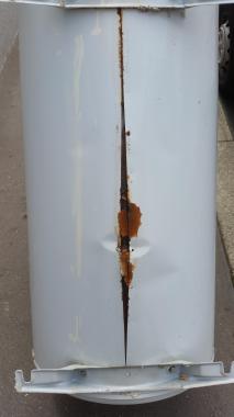 Voila ce qui ce passe quand un chauffe eau est mal installé avec des raccords inapproprié pour l'eau sanitaire.