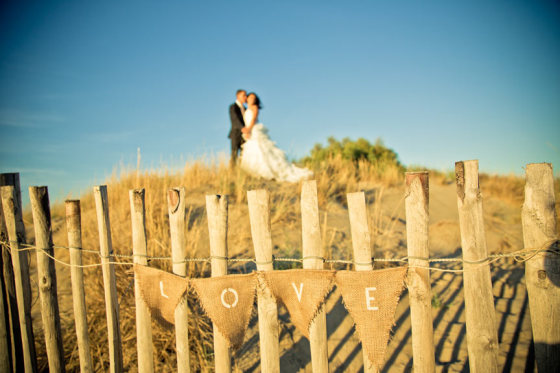 photo de couple en jour différé / plage