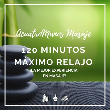 Masaje larga duración a cuatro manos