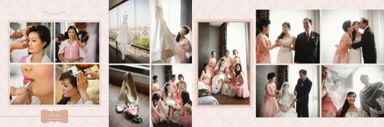 Bride with her squad