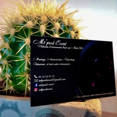 Carte de visite "Mt'prod Event"