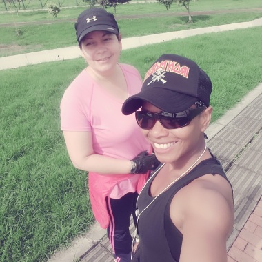Con mi hermosa alumna Nancy