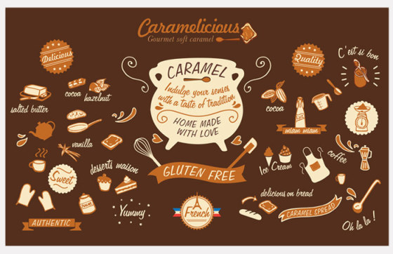 Création d'illustrations pour bâche décorative stand.