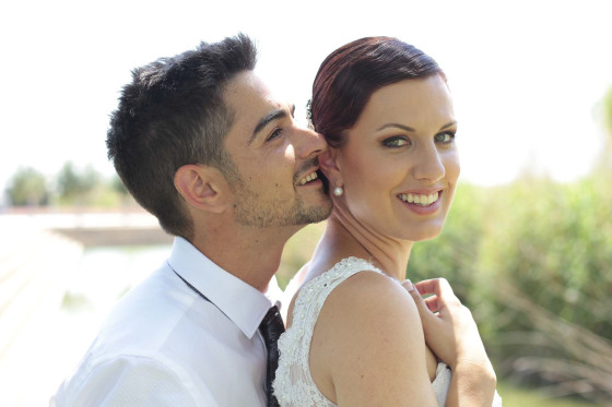 Reportaje de pareja el día de la boda