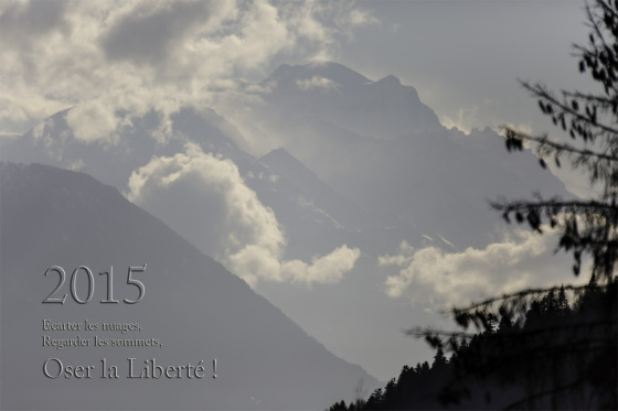 Montage carte de Voeux Paysage