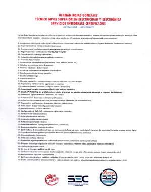Parte de los Servicios proporcionados