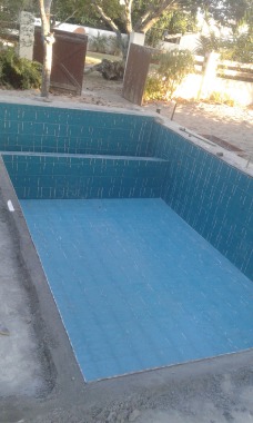 Revestimento em piscina em "Guarajuba"