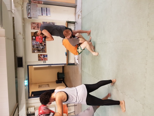 Cours en entreprise: boxe 
