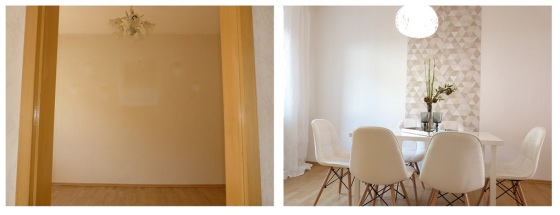 Vorher- Nachher-Bilder einer geerbten Immobilie