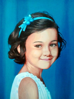 ritratto di bambina - acrilico