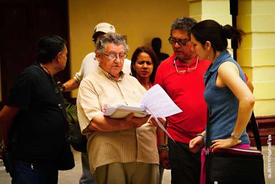 Roman Chalbaud (trabajando en su película "La Planta Insolente")