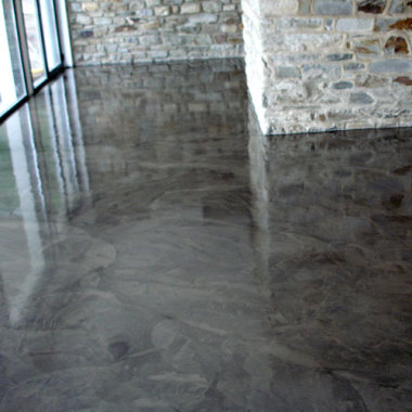 Béton ciré en brillant ça fait son effet!