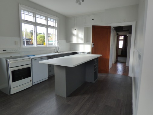 Darley Street Kitchen Remodel with custom made breakfast bar and wine rack  