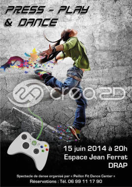 Affiche pour spectacle de danse - Photoshop