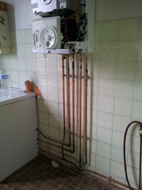 Installation d'une chaudiere a gaz chez un client a montargie
