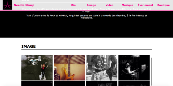 Site web artiste