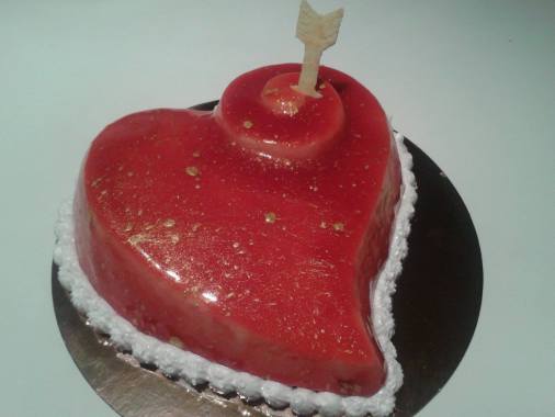 Entremet Fraises Citron Spécial Saint Valentin