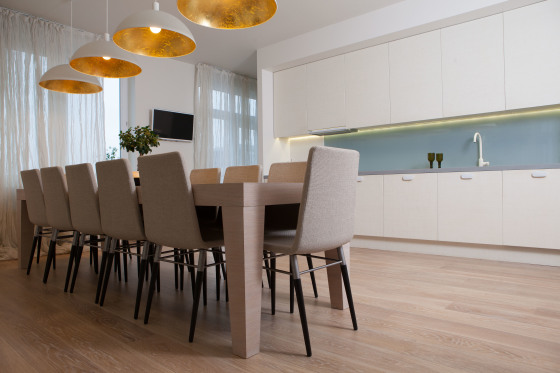"Oakland LV" solid oak flooring in  Sia Jonika project.