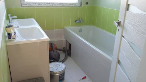 Création de salle de bain.