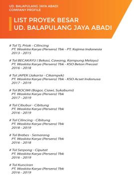 List Proyek Besar