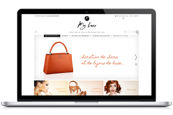 Création du site de location en ligne de sac de luxe My-luxe.fr - Paris