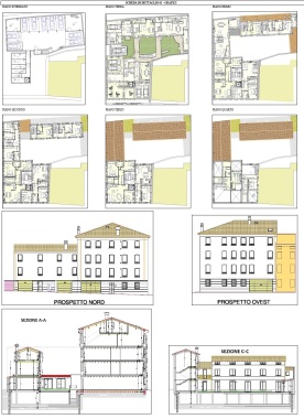 Ristrutturazione complesso residenziale a Vicenza - Grafici