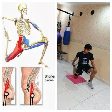 Estiramiento músculos psoas iliaco 