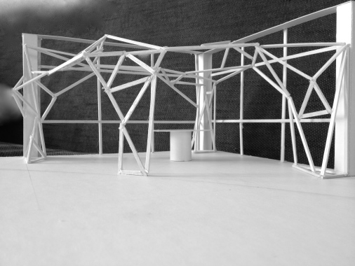 maquette de la future structure en bois