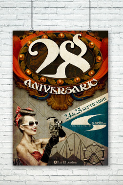 Diseño y producción de cartel para "Café Bar Anden"
Poster design & production for " Cafe Bar Anden"