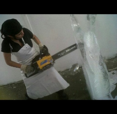 Arte en hielo