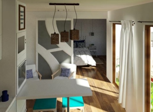 7  Diseño de vivienda:  Diseño y distribución de pequeña vivienda para 3 personas 