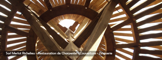 Sarl Merlot - Charpente Bois - Taille de Charpente en Chêne, Sapin, ou contrecollé - Neuf et restauration - http://charpente-bois-merlot.com/merlot/