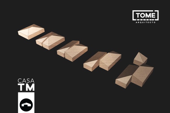 Casa TM - Evolução da Implantação e Modelo 3D