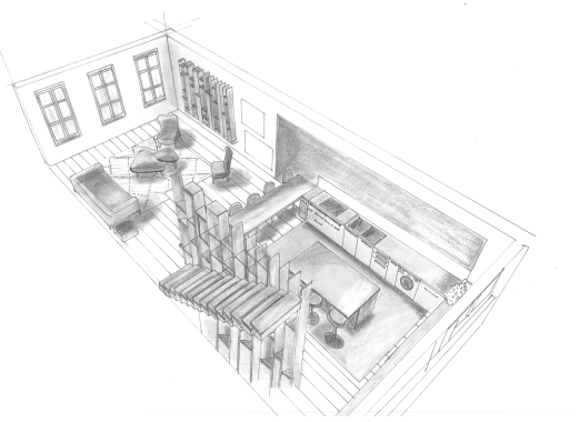 Hôtel particulier, Paris 16 ème : Réhabilitation totale de l'espace à partir de plateaux brutes. Construction de cloison pour définir les pièces jusqu'au choix des matériaux, des revêtements des murs et de l'ameublement.
Surface : 124 m²